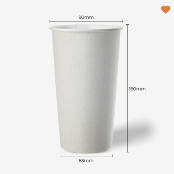 Ly giấy, cốc giấy trắng 22oz-700ml